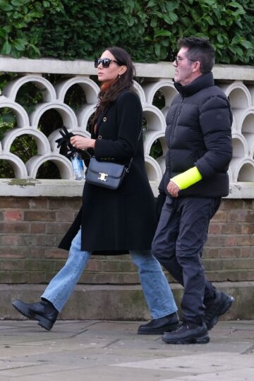 Lauren Silverman And Simon Cowell Out London