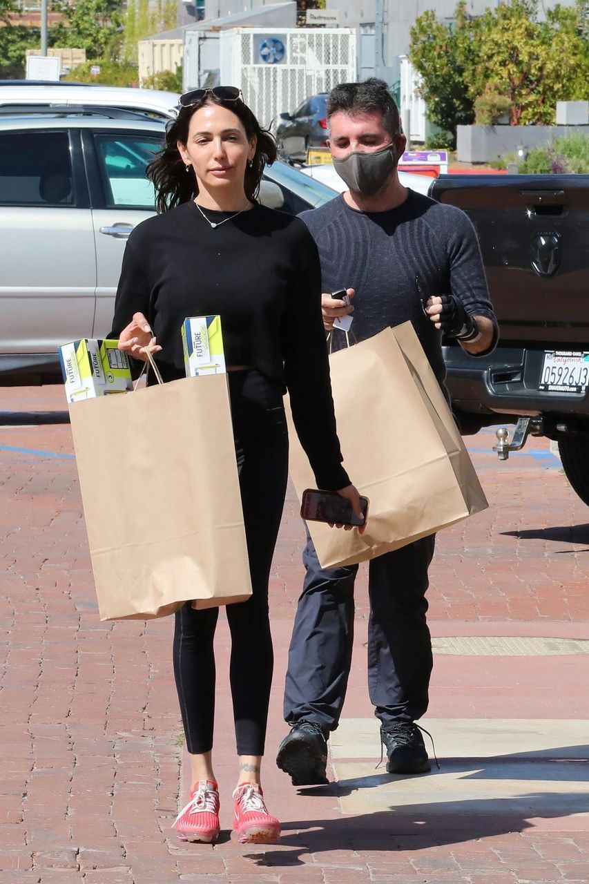 Lauren Silverman And Simon Cowell Out Shopping Malibu