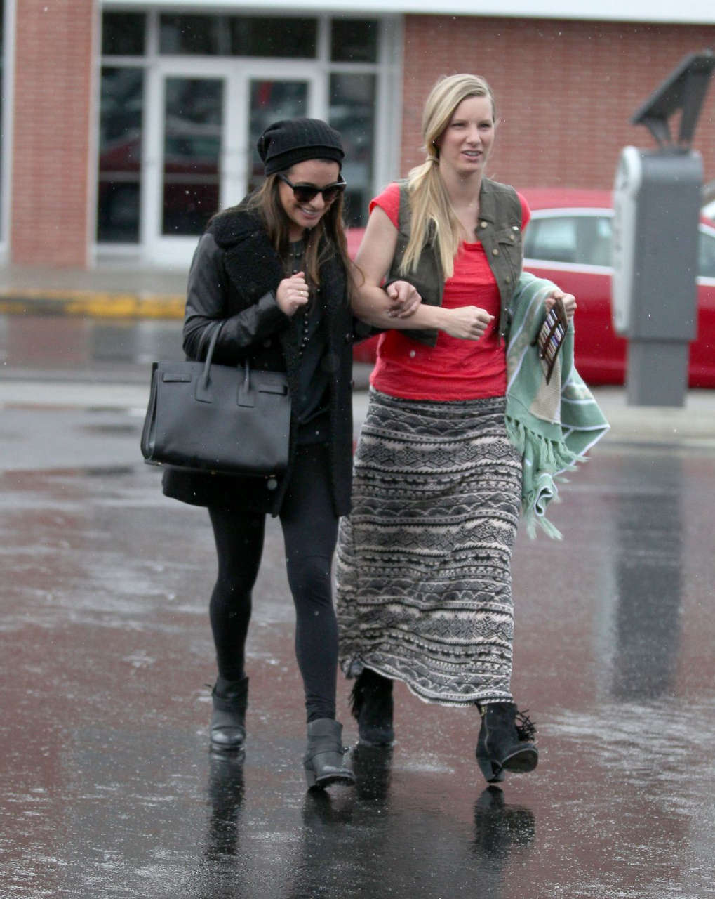 Lea Michele Heather Morris Out Shopping West Hollywood