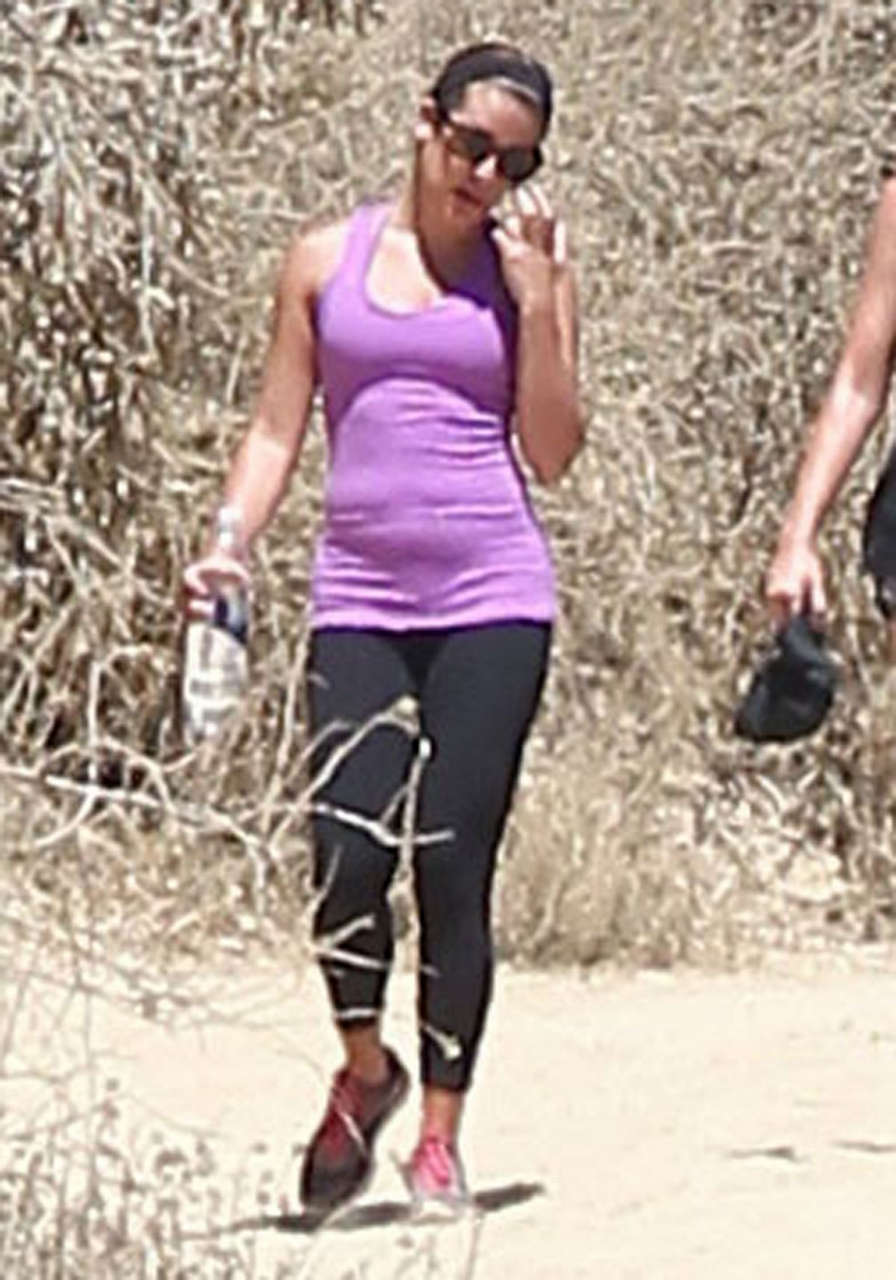 Lea Michele Hiking Ttree People Los Angeles