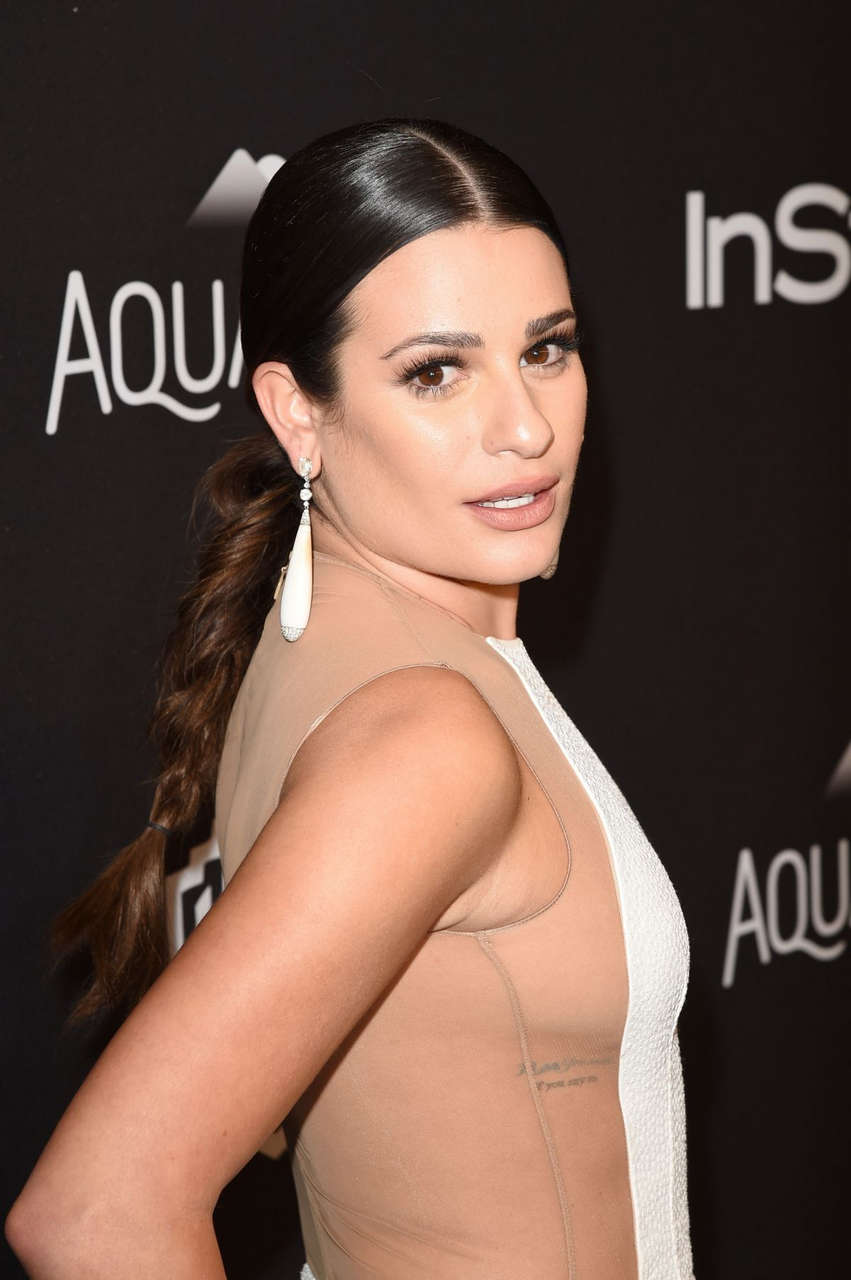 Lea Michele Instyle Warner Bros 2016 Golden Globe Awards Post Party Beverly Hills
