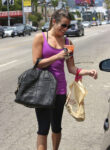 Lea Michele Leaving Gym West Hollywood
