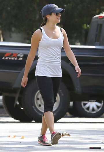 Lea Michele Out Hiking Studio City
