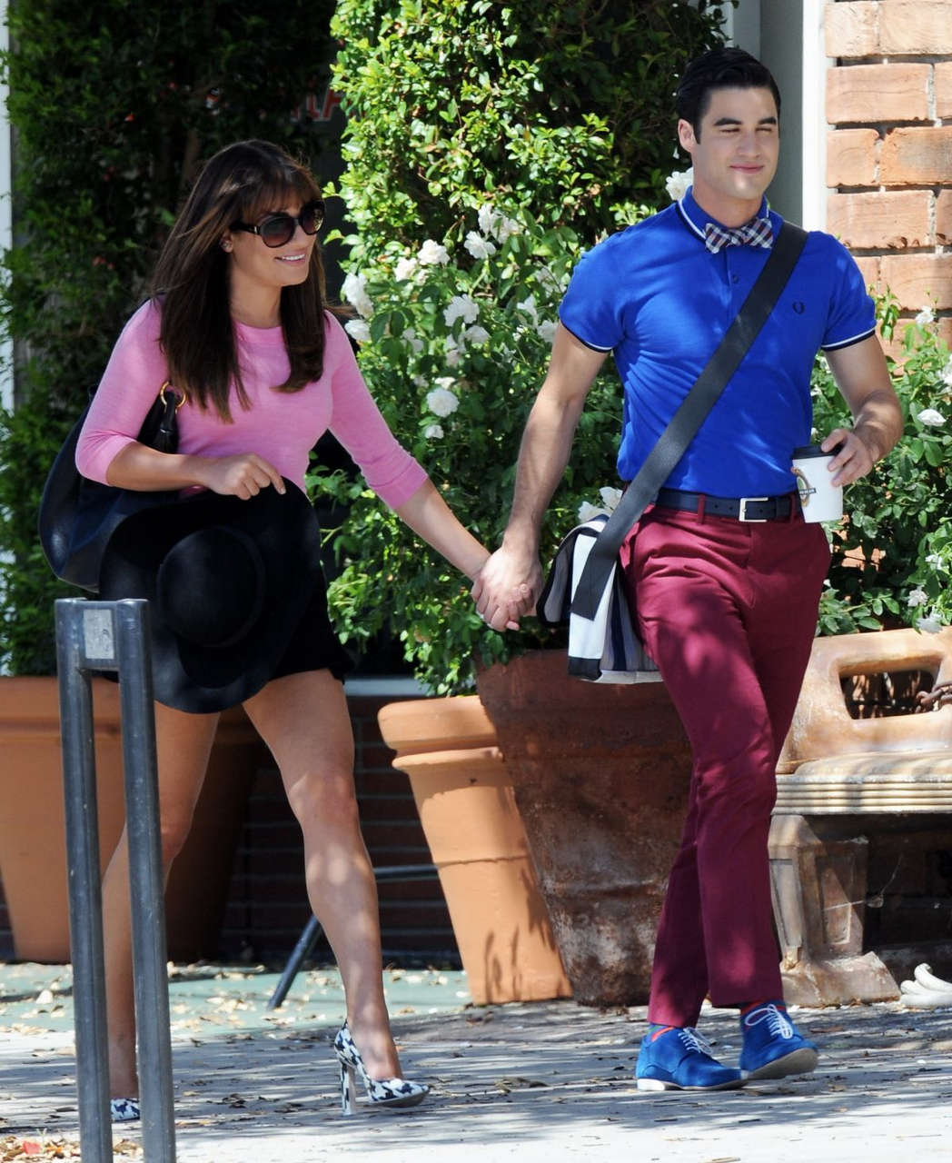 Lea Michele Set Glee Glendale