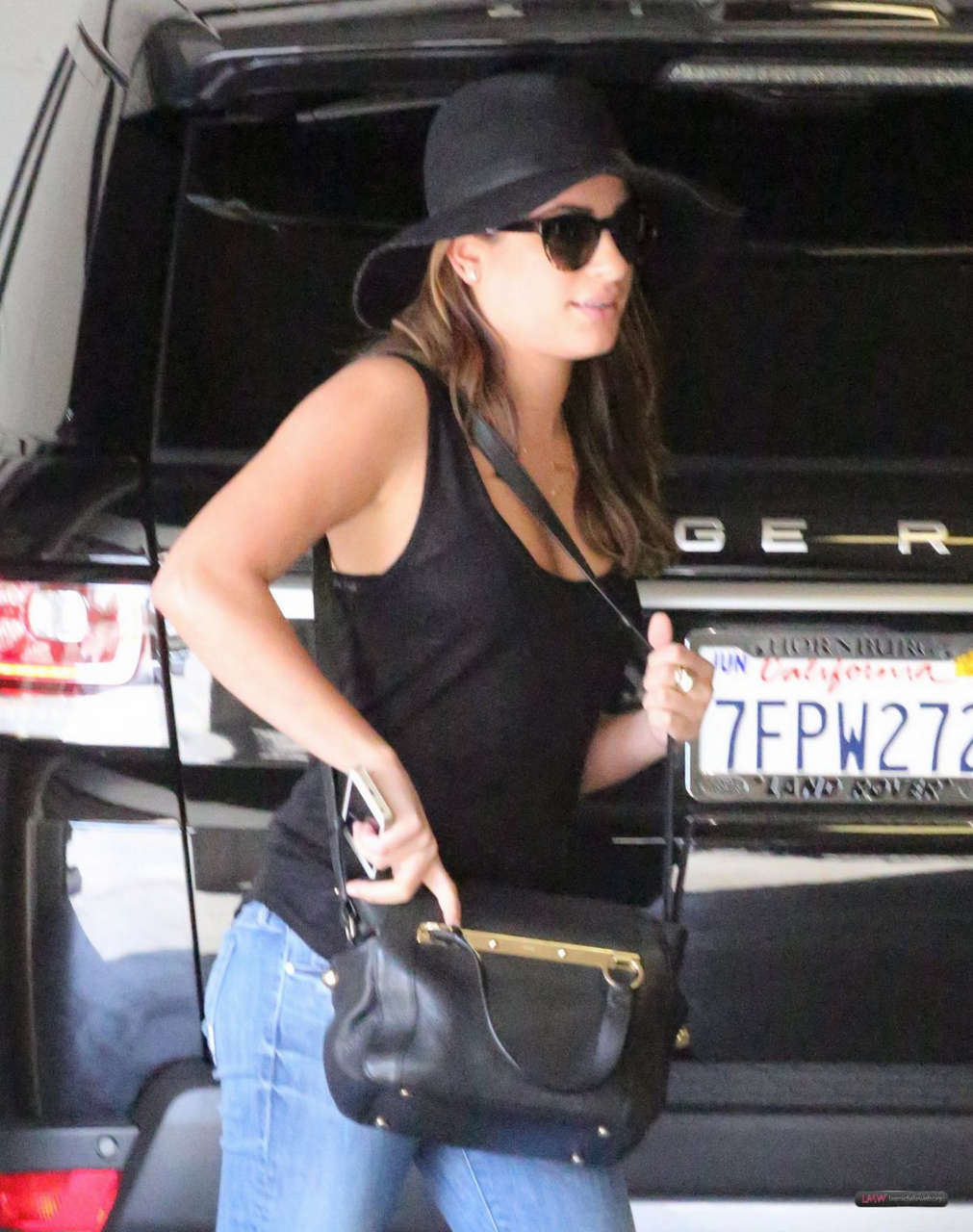 Lea Michele Tight Jeans Pressed Juicery