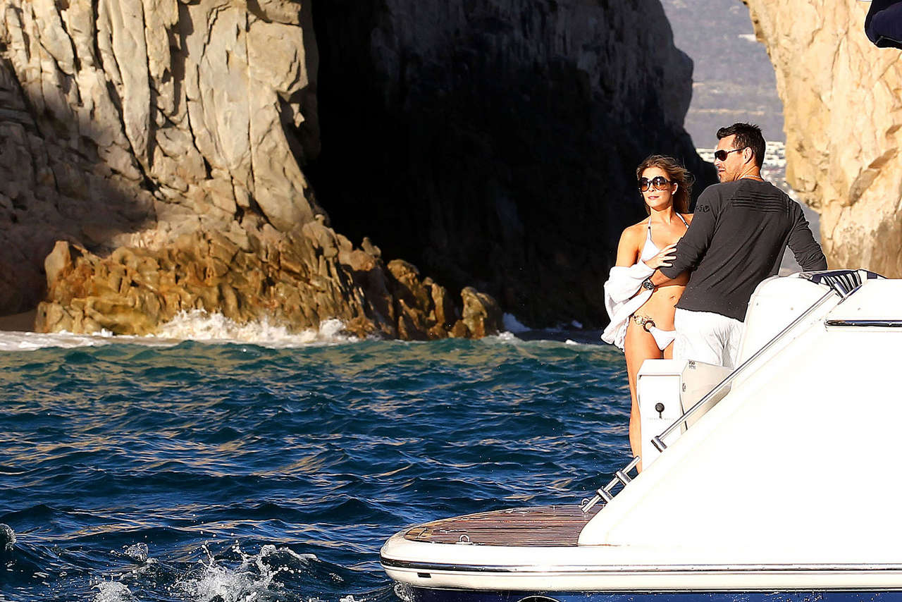 Leann Rimes White Bkini Yacht Mexico