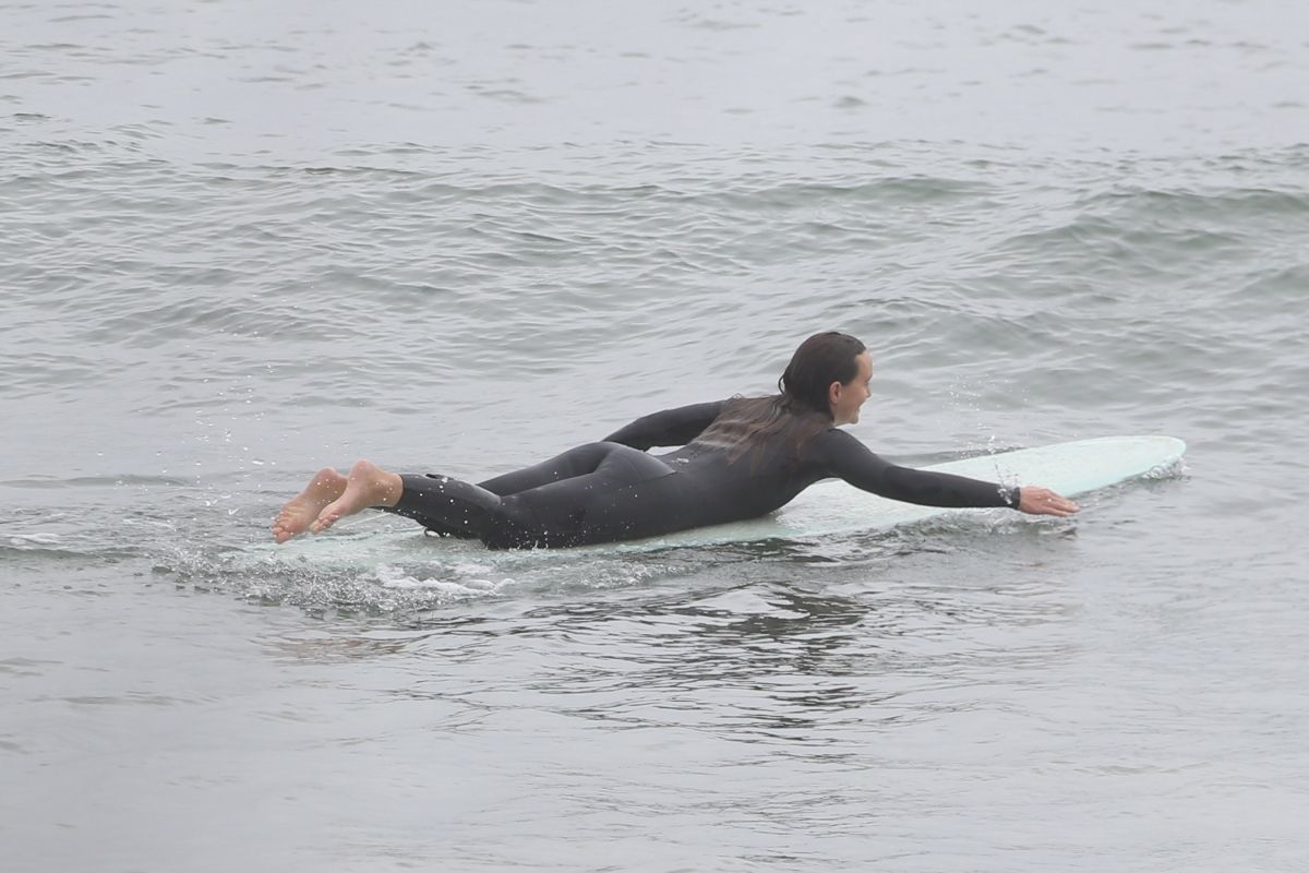 Leighton Meester Out For Morning Surf Session Malibu