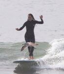 Leighton Meester Out For Surf Session Malibu
