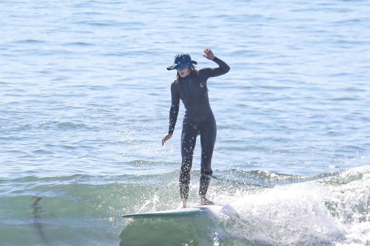 Leighton Meester Surf Session Malibu
