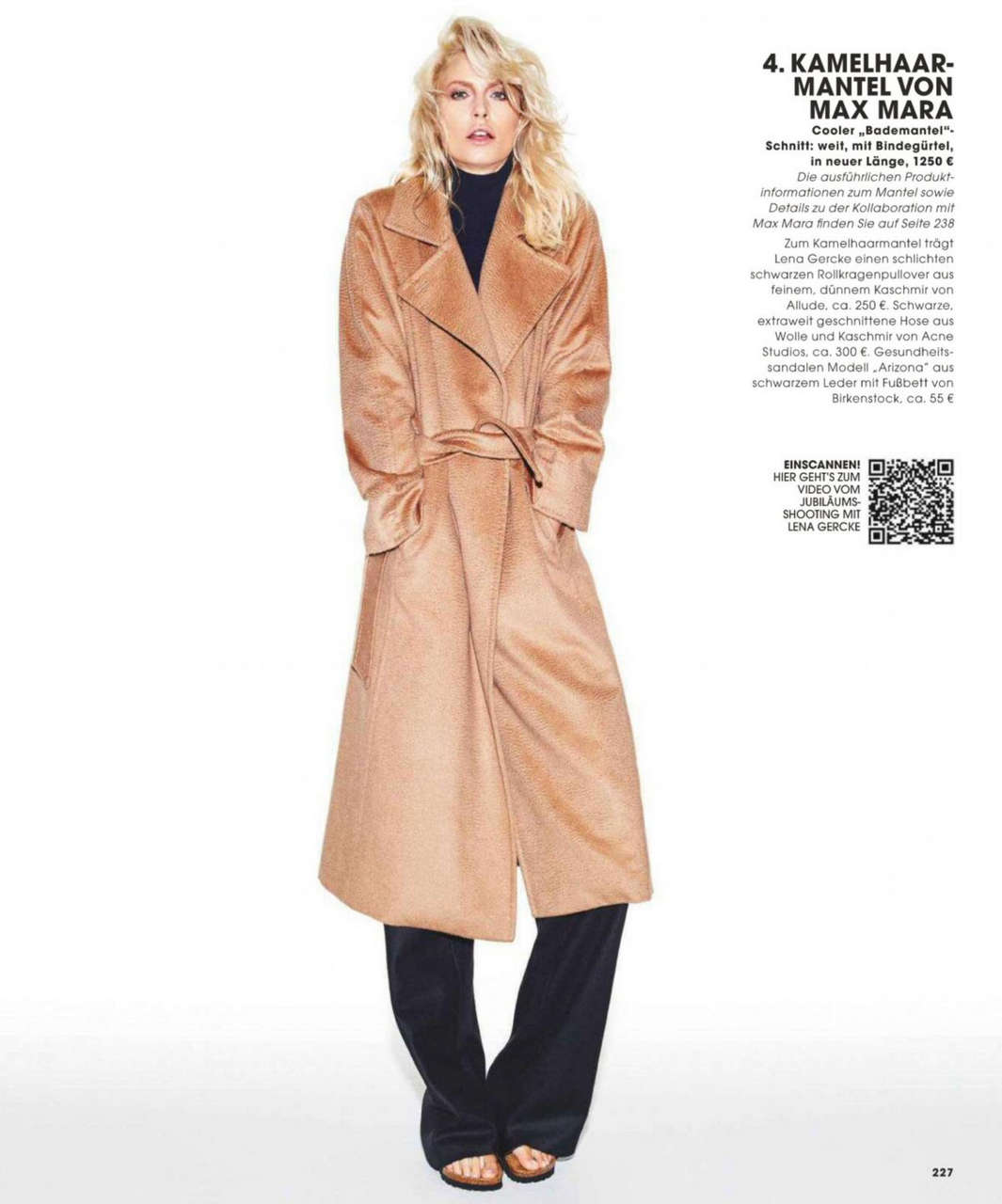 Lena Gercke Instyle Magazine Germany October 2014 Issue