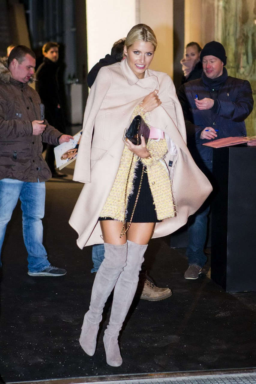 Lena Gercke Leaves Marc Cain After Party Berlin