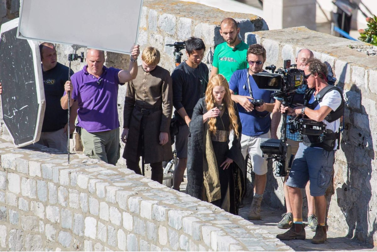 Lena Headey Set Game Thrones Dubrovnik