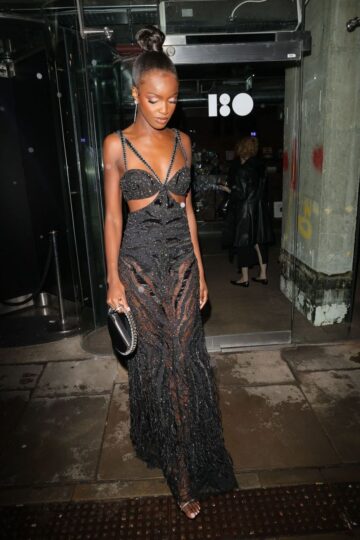 Leomie Anderson Arrives Vanity Fair Ee Rising Star Award Party London