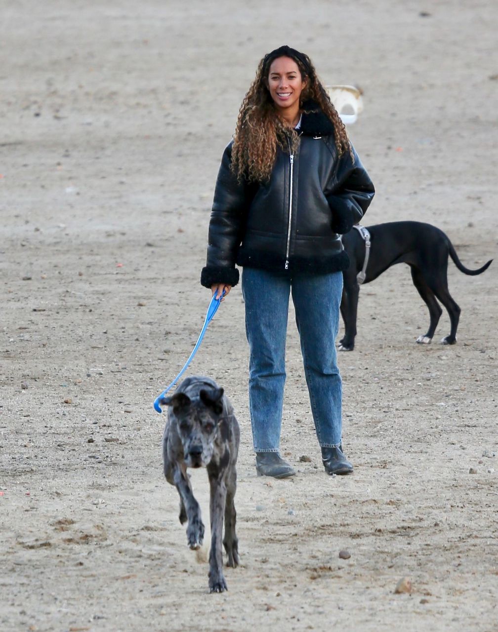 Leona Lewis And Dennis Jauch Out With Their Dogs Los Angeles