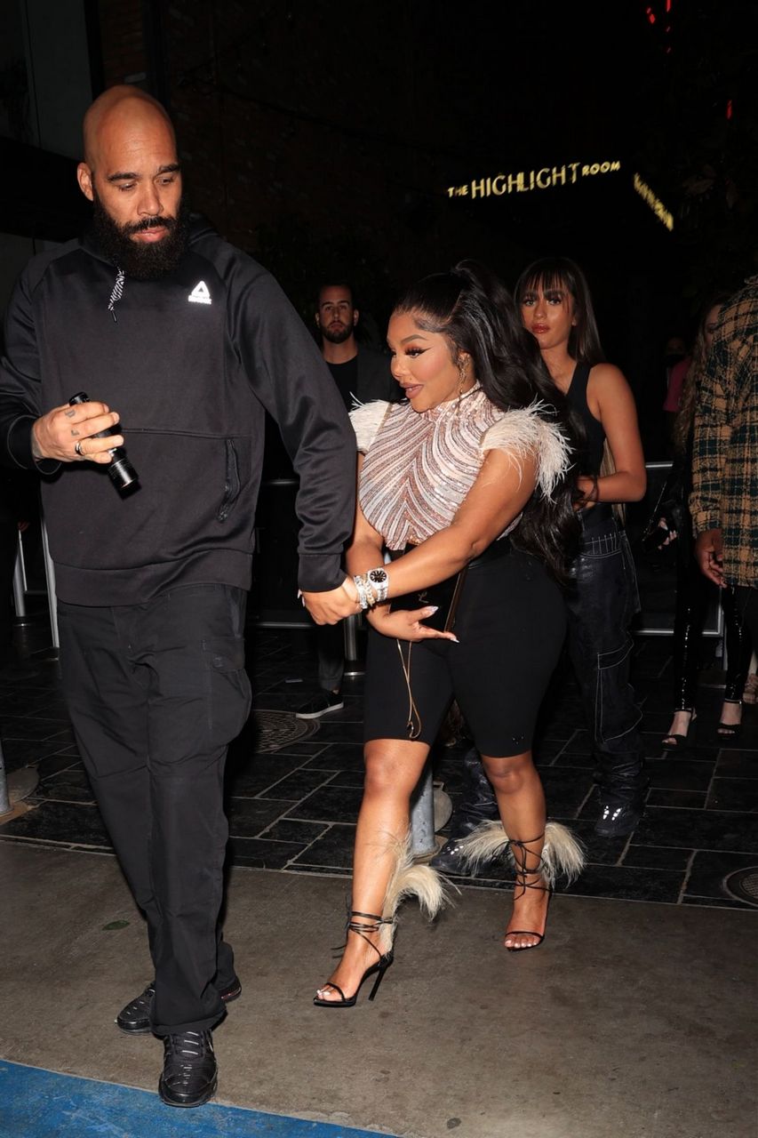Lil Kim Leave Super Bowl After Party Highlight Room Hollywood