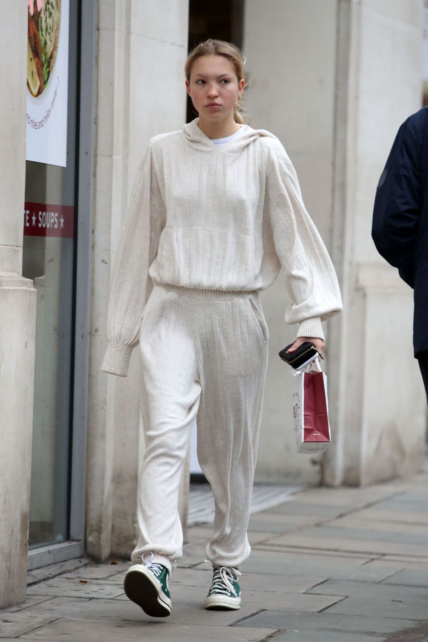 Lila Grace Moss Out And About London