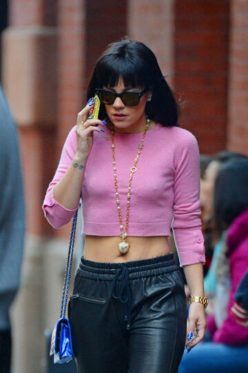 Lily Allen Leaves Mercer Hotel New York