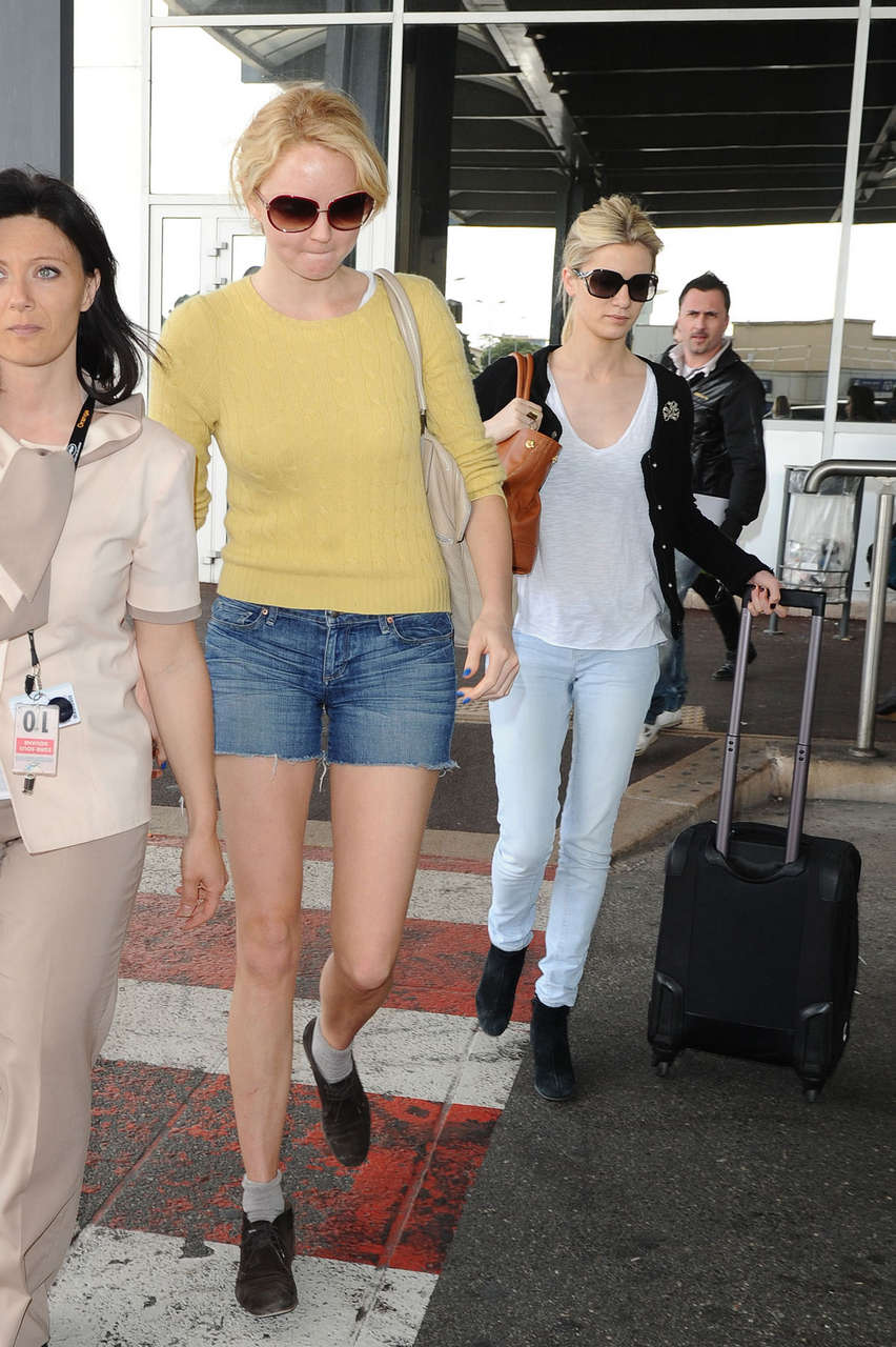 Lily Cole Leggy Candids Nice Airport