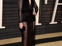 Lily Collins 2015 Vanity Fair Oscar Party In