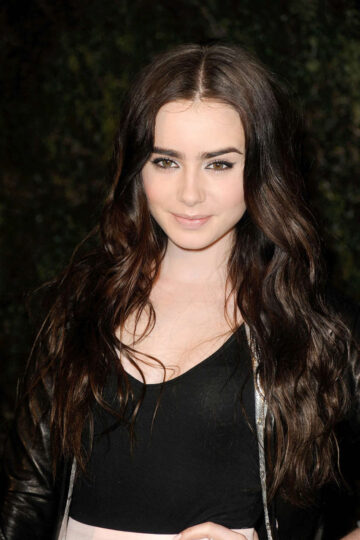 Lily Collins Chanel Charles Finch Pre Oscar Dinner Los Angeles