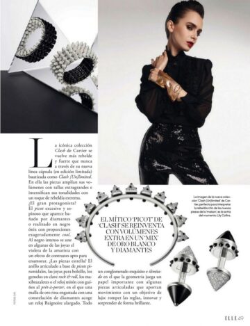 Lily Collins Elle Magazine Spain December