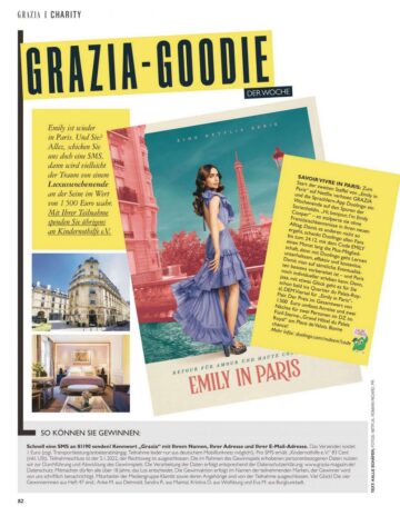 Lily Collins Grazia Magazine Germany December