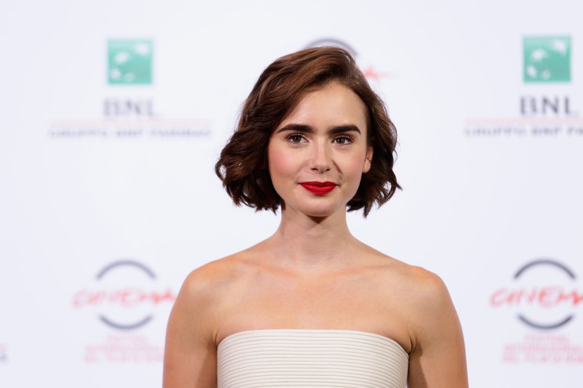 Lily Collins Love Rosie Photocall Rome Film Festival