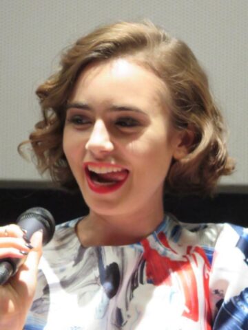 Lily Collins Love Rosie Press Conference Rome