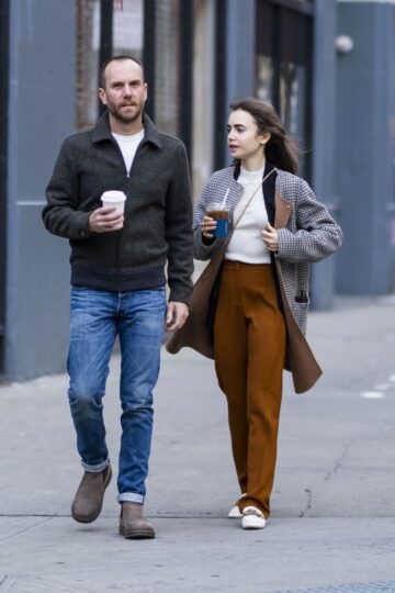 Lily Collins Out And About New York