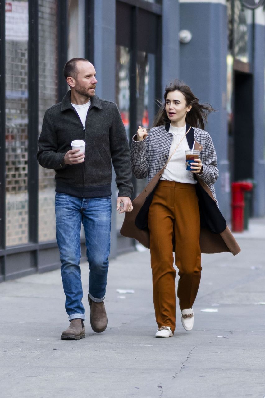 Lily Collins Out And About New York