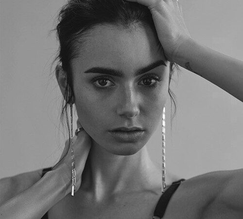 Lily Collins Photographed By David Roemer (2 photos)