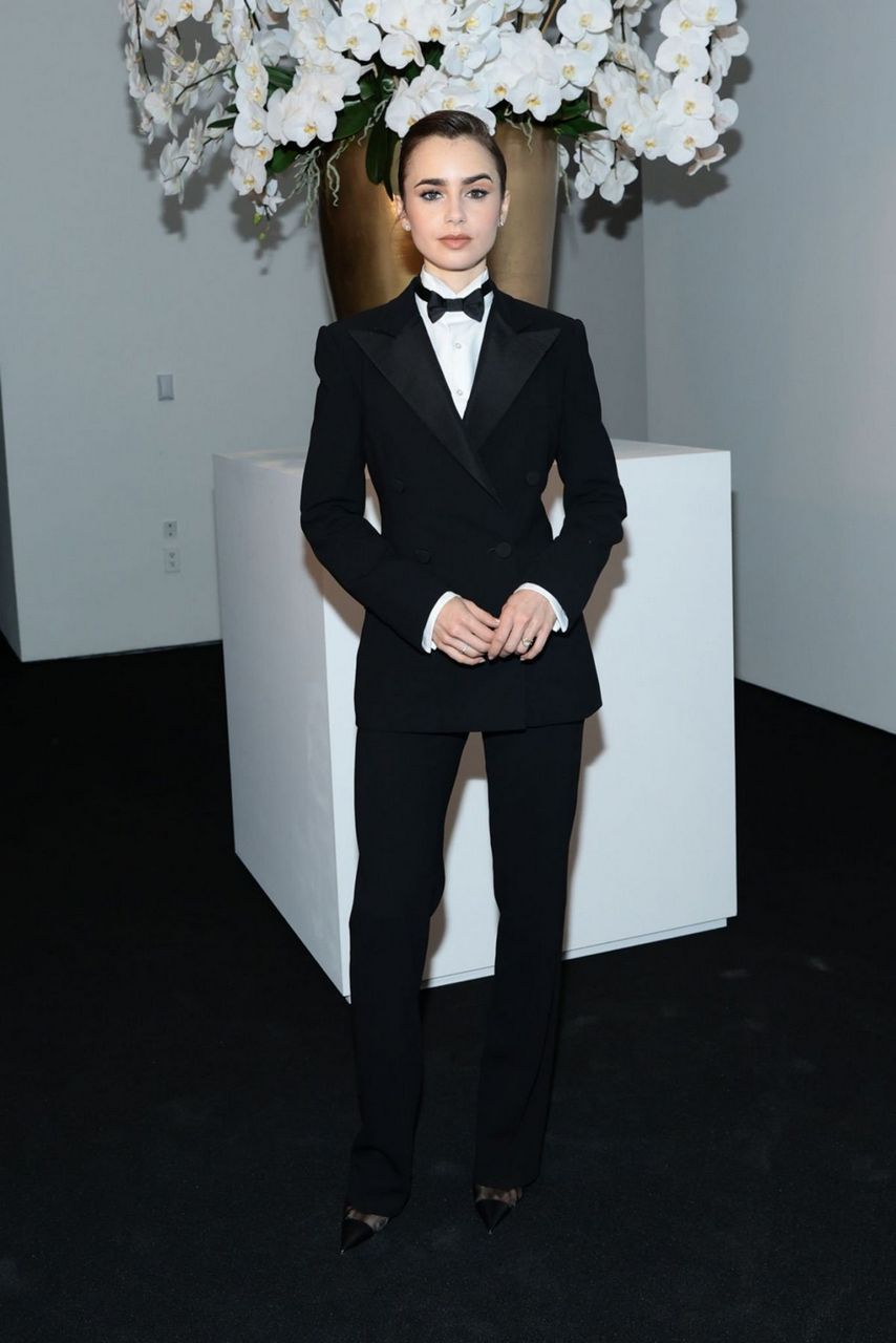 Lily Collins Ralph Lauren Fashion Show New York