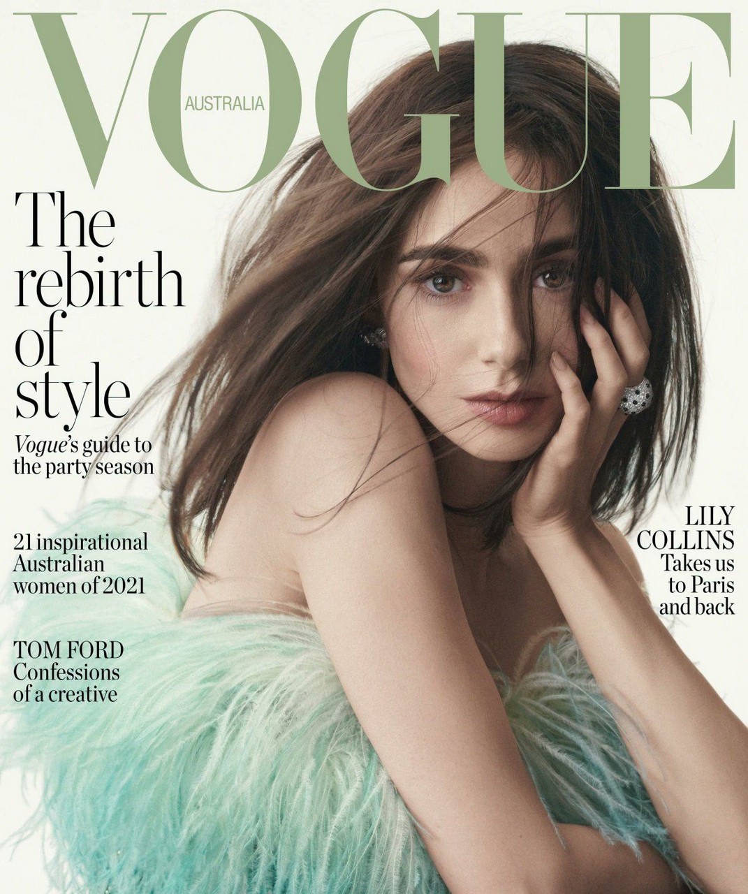 Lily Collins Vogue Magazine Australia December