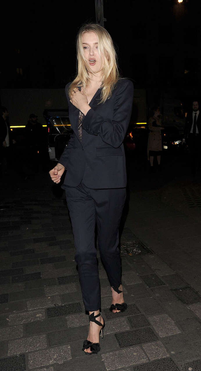 Lily Donaldson Arrives Pre Bafta Party Little House Restaurant London