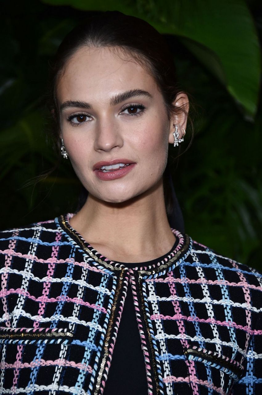 Lily James Chanel Pre Oscars Party Beverly Hills