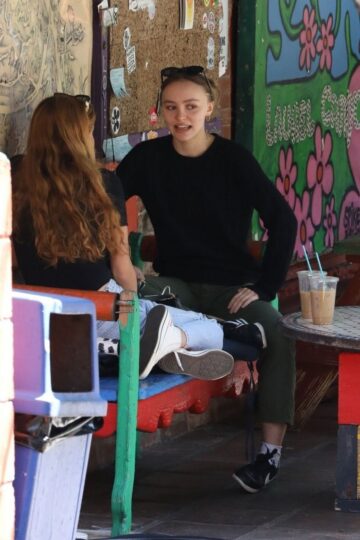 Lily Rose Depp Out For Breakfast With Friend West Hollywood
