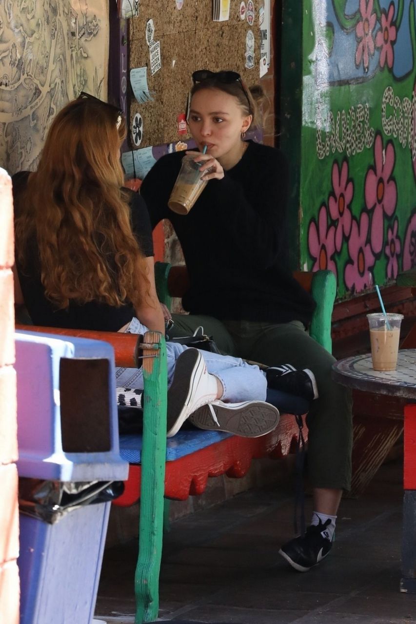 Lily Rose Depp Out For Breakfast With Friend West Hollywood
