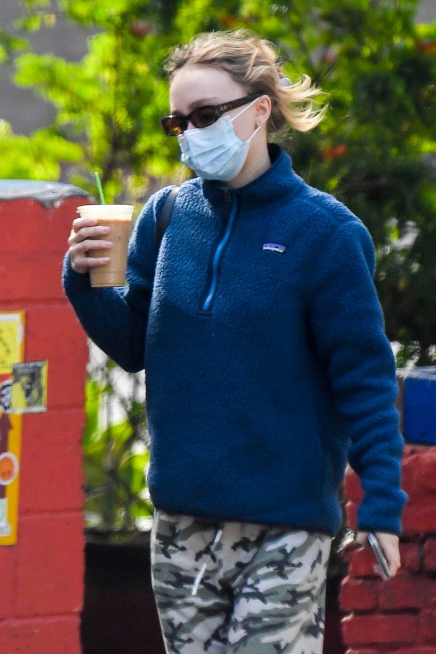 Lily Rose Depp Out For Coffee Los Angeles