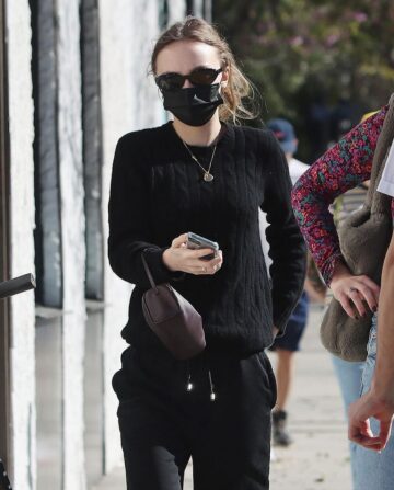 Lily Rose Depp Out For Coffee Los Feliz