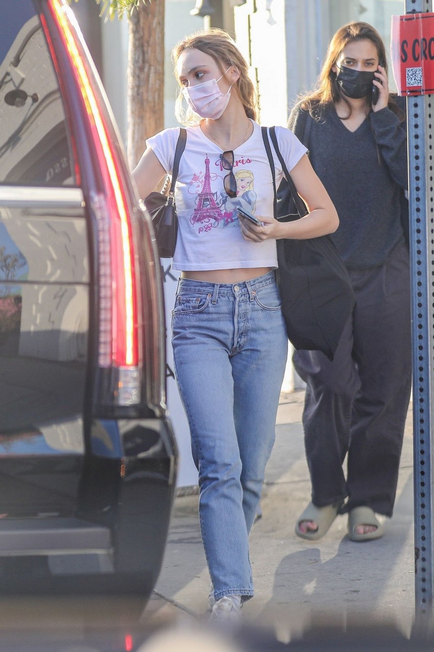 Lily Rose Depp Out Shopping Beverly Hills