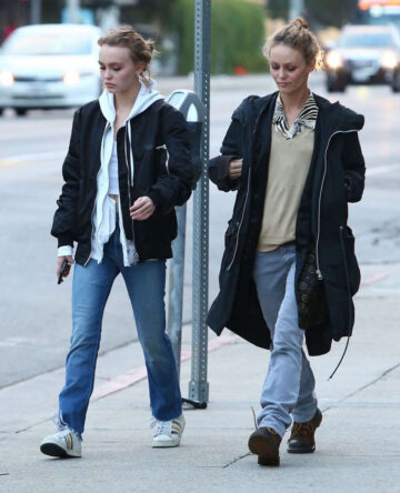 Lily Rose Depp Vanessa Paradis Out West Hollywood