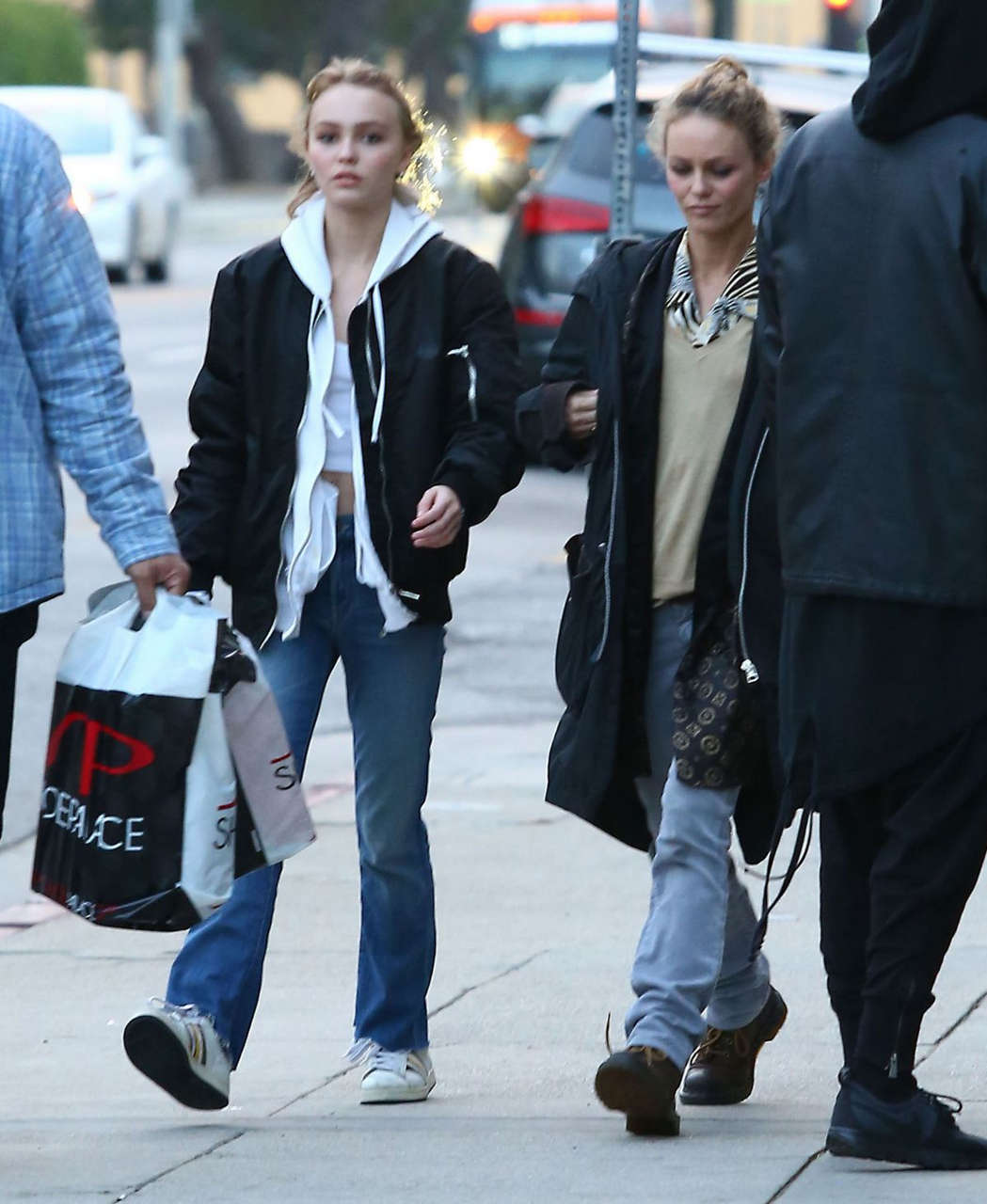 Lily Rose Depp Vanessa Paradis Out West Hollywood