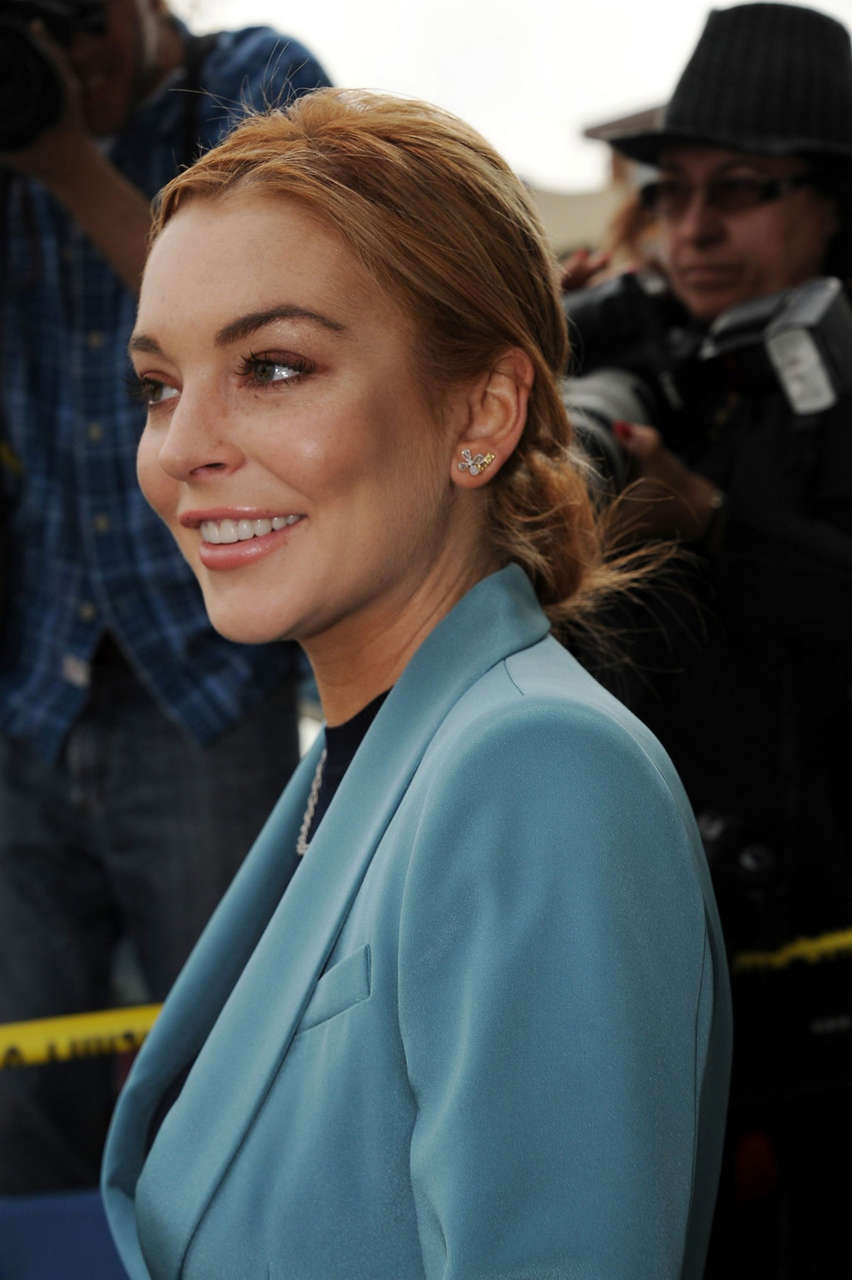 Lindsay Lohan Attends Her Probation Hearing Los Angeles