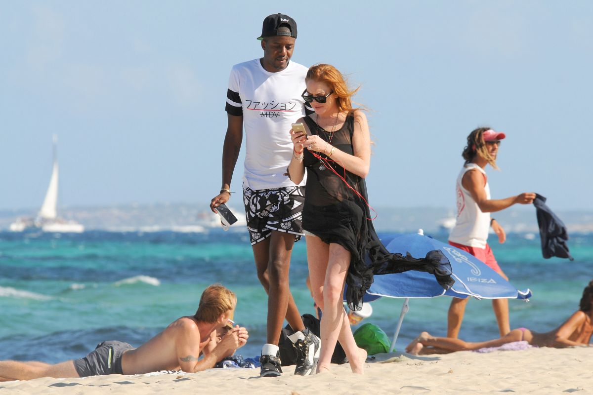Lindsay Lohan Beach Ibizza