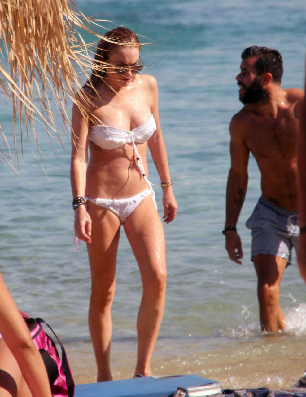 Lindsay Lohan Bikini Greece