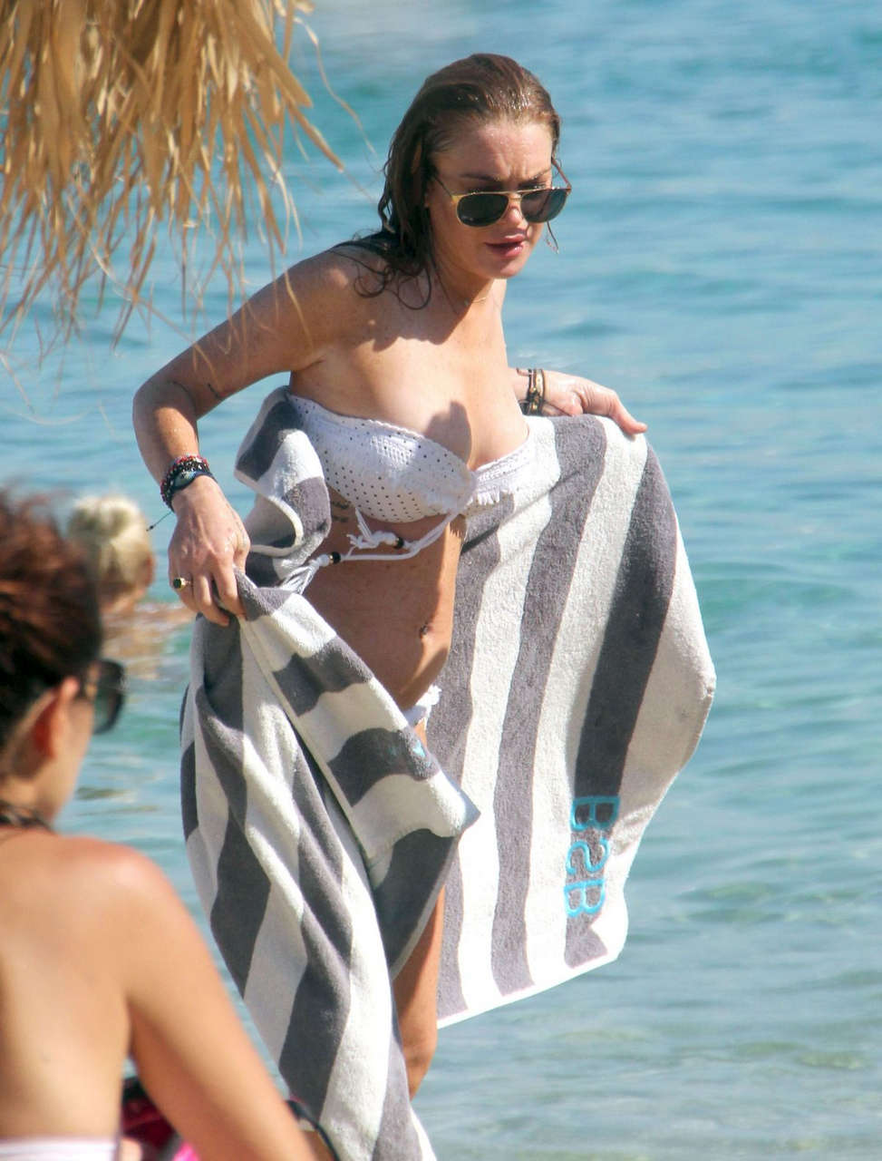 Lindsay Lohan Bikini Greece