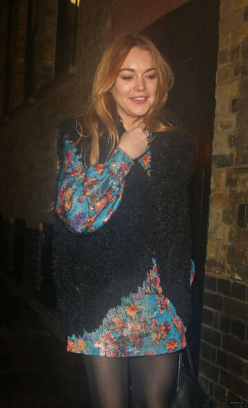 Lindsay Lohan Leaves Chiltern Firehouse London