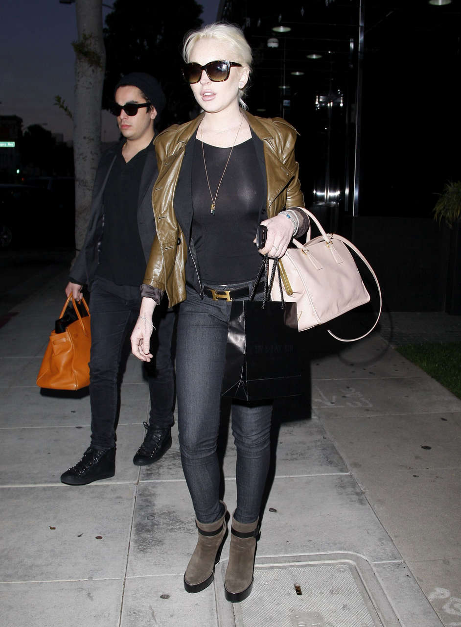 Lindsay Lohan Shopping 14 Karat Los Angeles