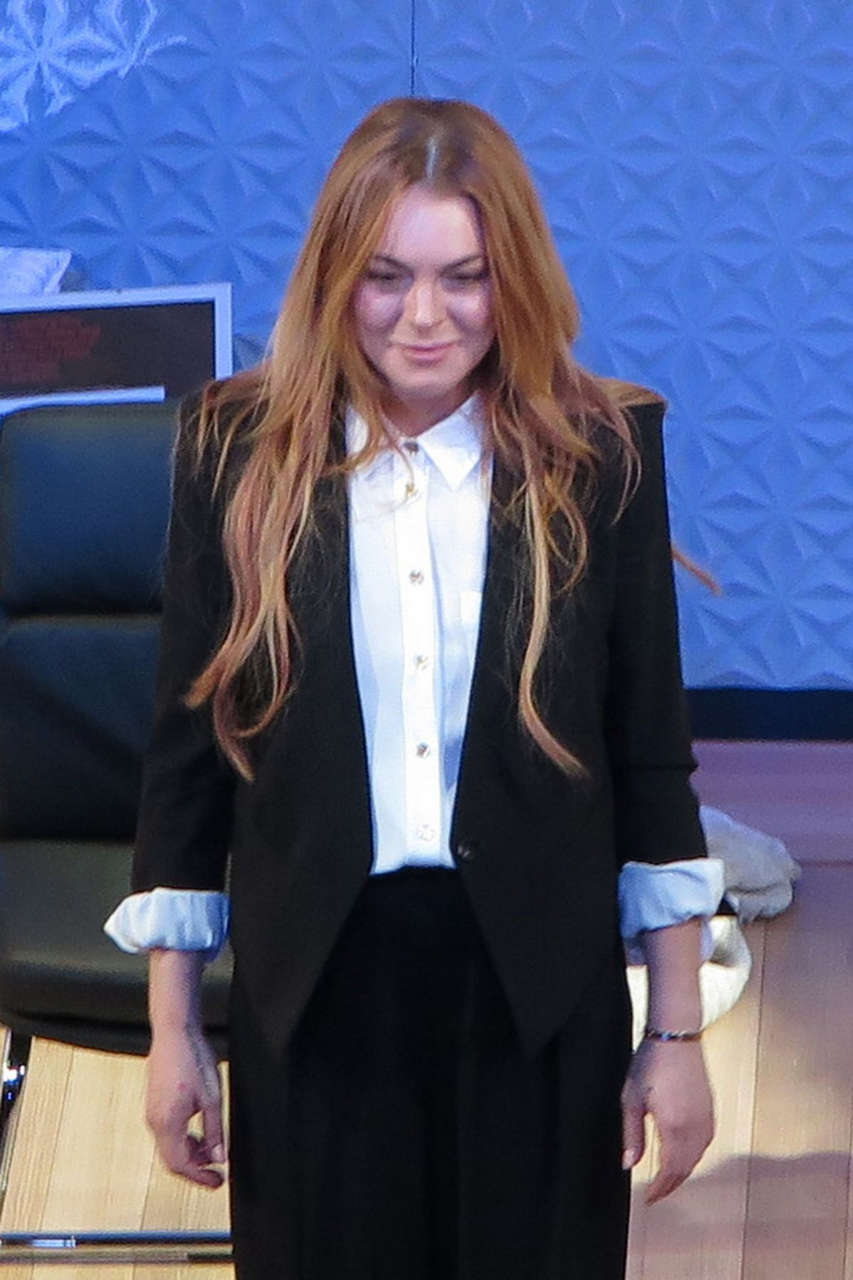 Lindsay Lohan Speed Plow Opening Night London