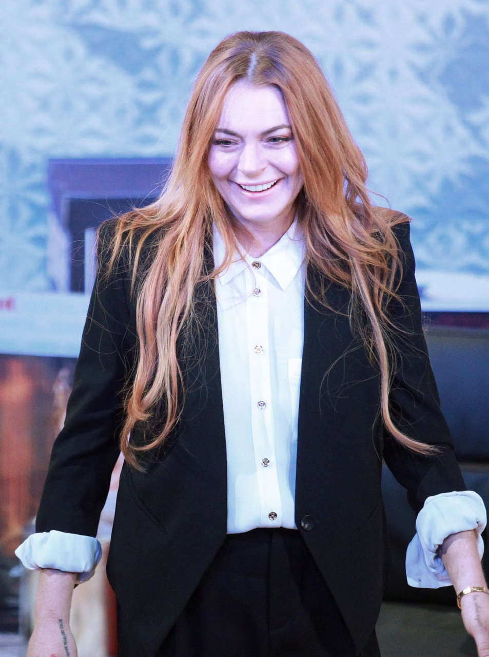 Lindsay Lohan Speed Plow Opening Night London